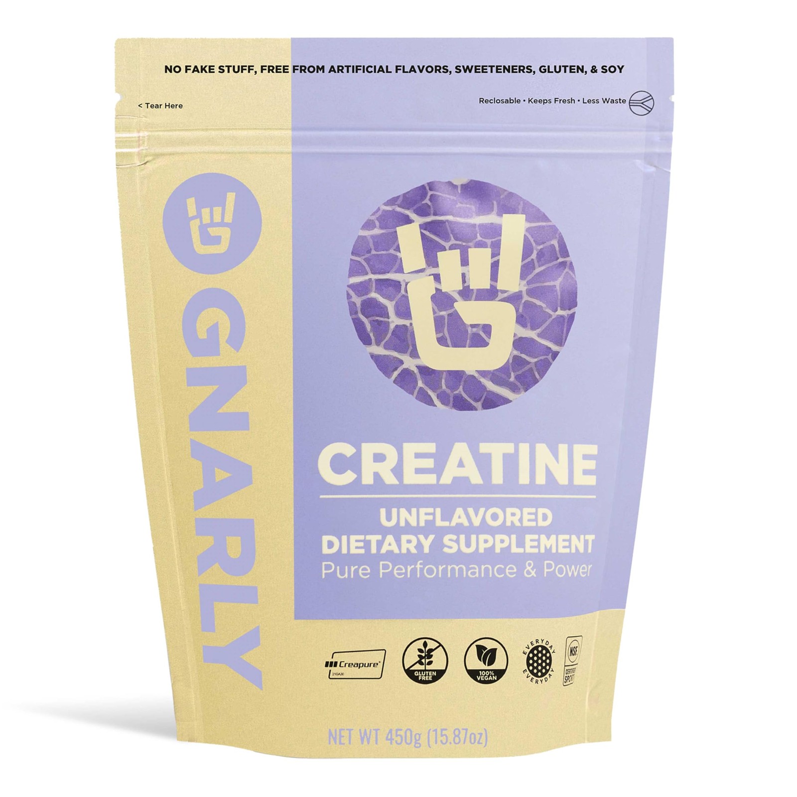 Gnarly Nutrition Creatine Powder – Creapure Vegan Creatine Supplement – NSF S…