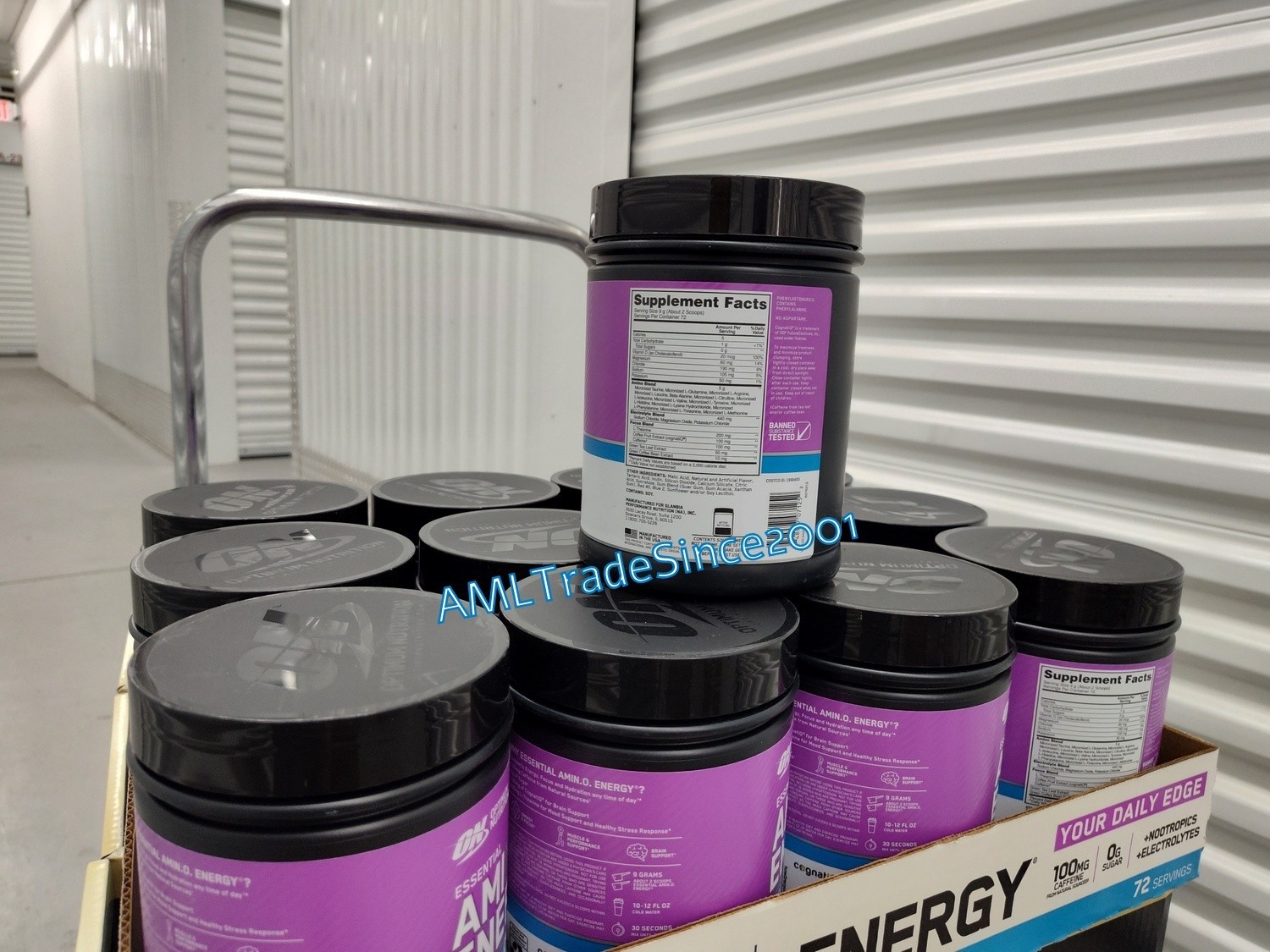 72 Servings 1.42 Lb Optimum Nutrition Amino Energy Grape 22.85 oz 12/22/2027