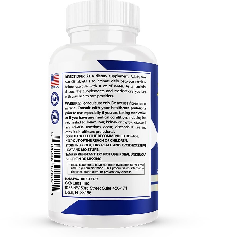Nitric Oxide Booster Supplement – L-Arginine, L-Citrulline 2210mg Snap 90 pills