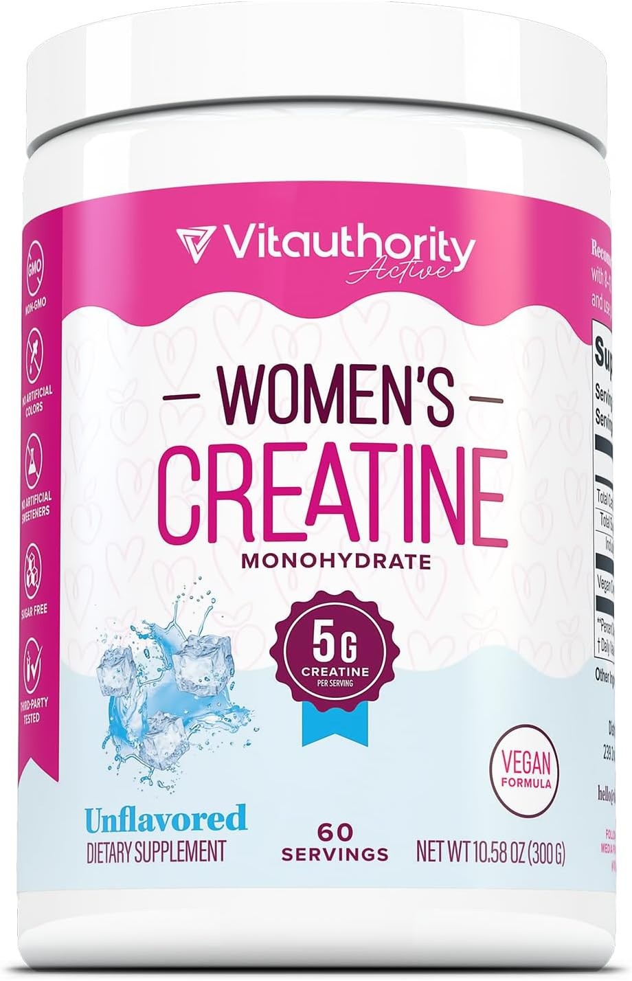 Vitauthority Women’s Micronized Creatine Monohydrate Powder ~ UNFLAVORED