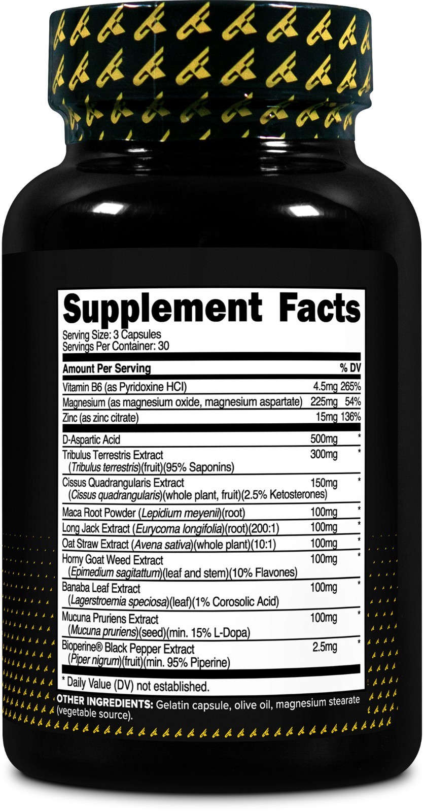 Primaforce T. Complex 90 Capsules, 500mg D-Aspartic Acid Per Serving
