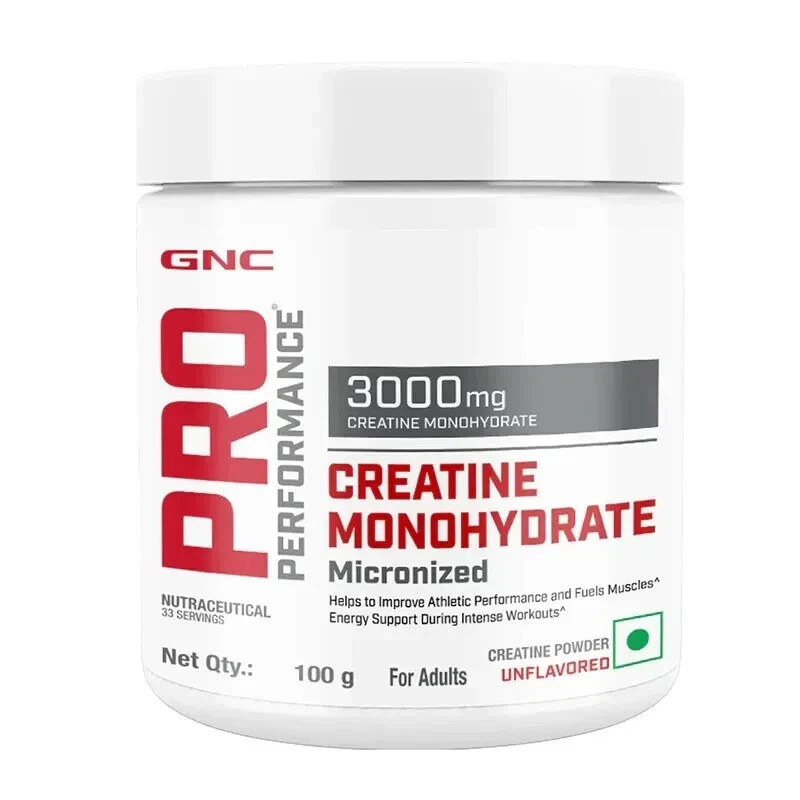 GNC Pro Performance Creatine Monohydrate Unflavoured 100gm Micronized