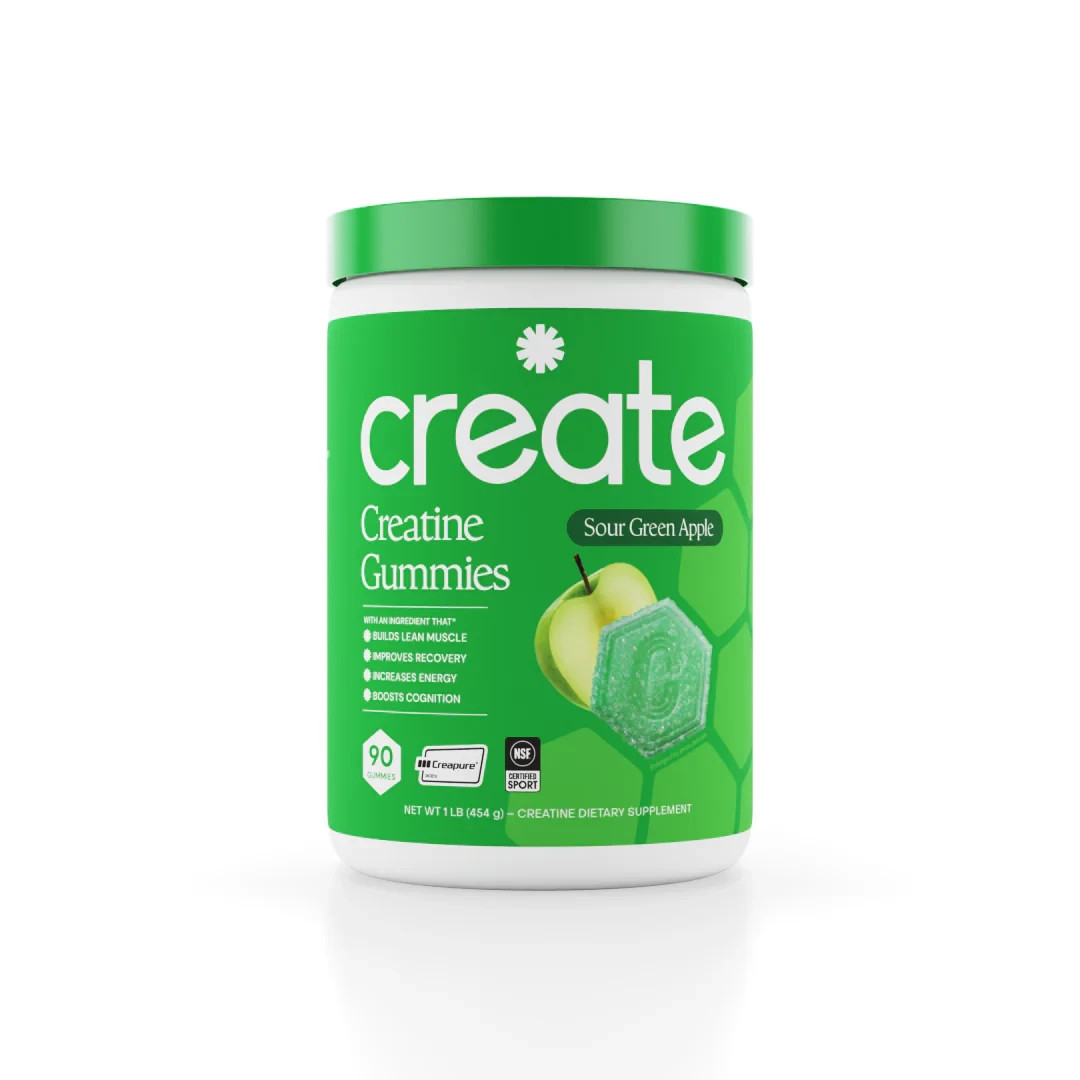 Create Creatine Monohydrate Gummies – Sour Green Apple