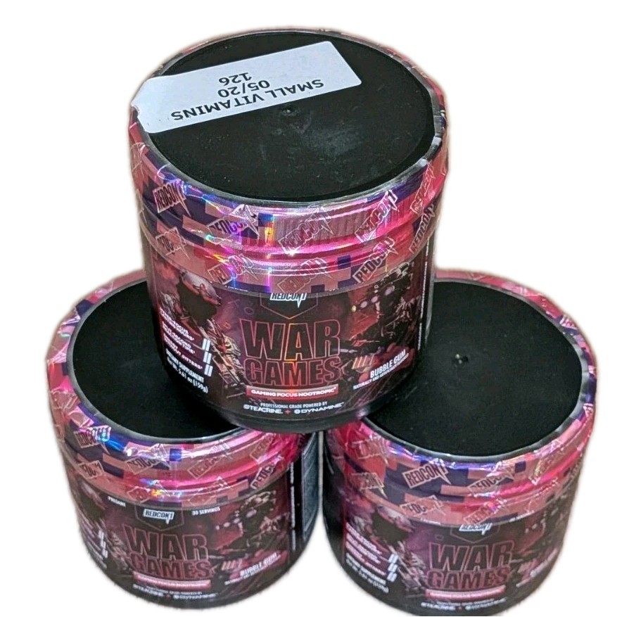Lot Of 3 REDCON1 War Games Gaming Focus Nootropic Powder 30 Servings Exp 9/26