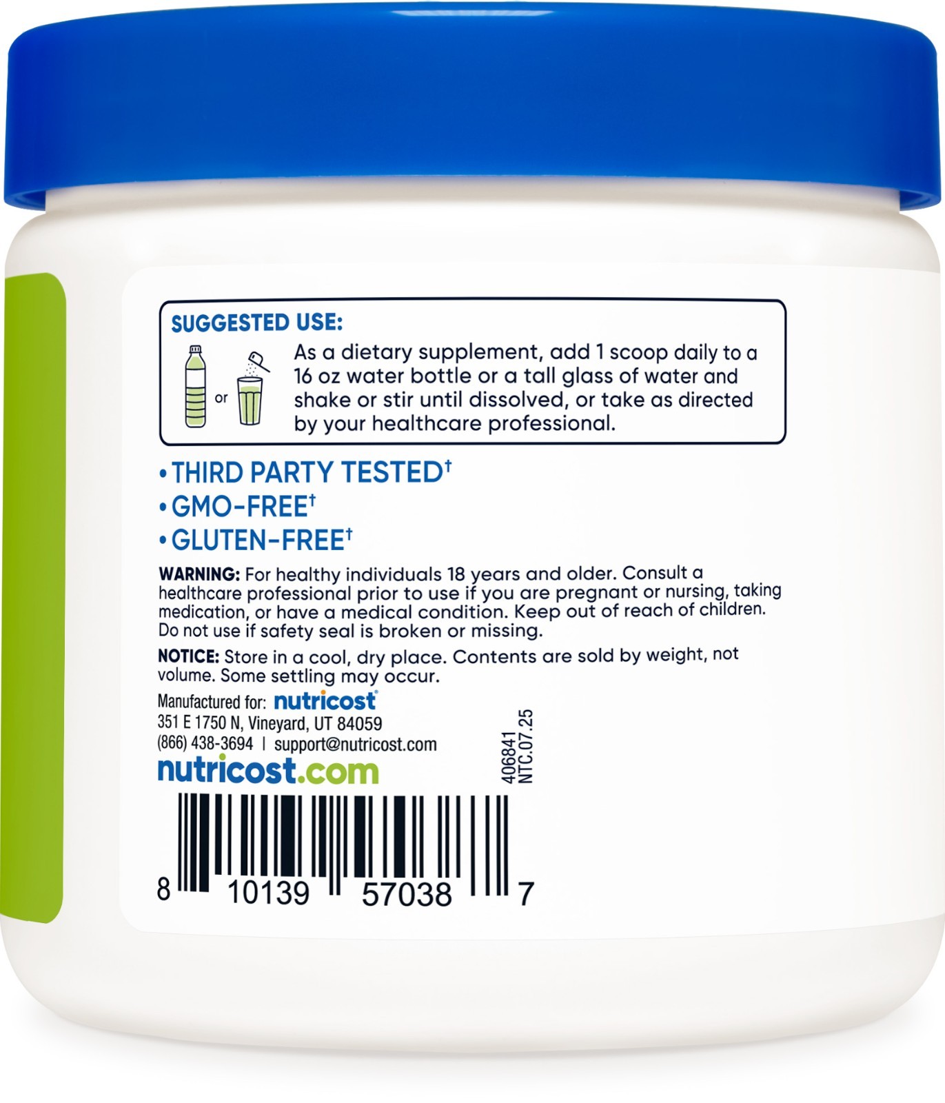 Nutricost Energy Complex (Green Apple) (60 Servings) – Clean Energy Powder
