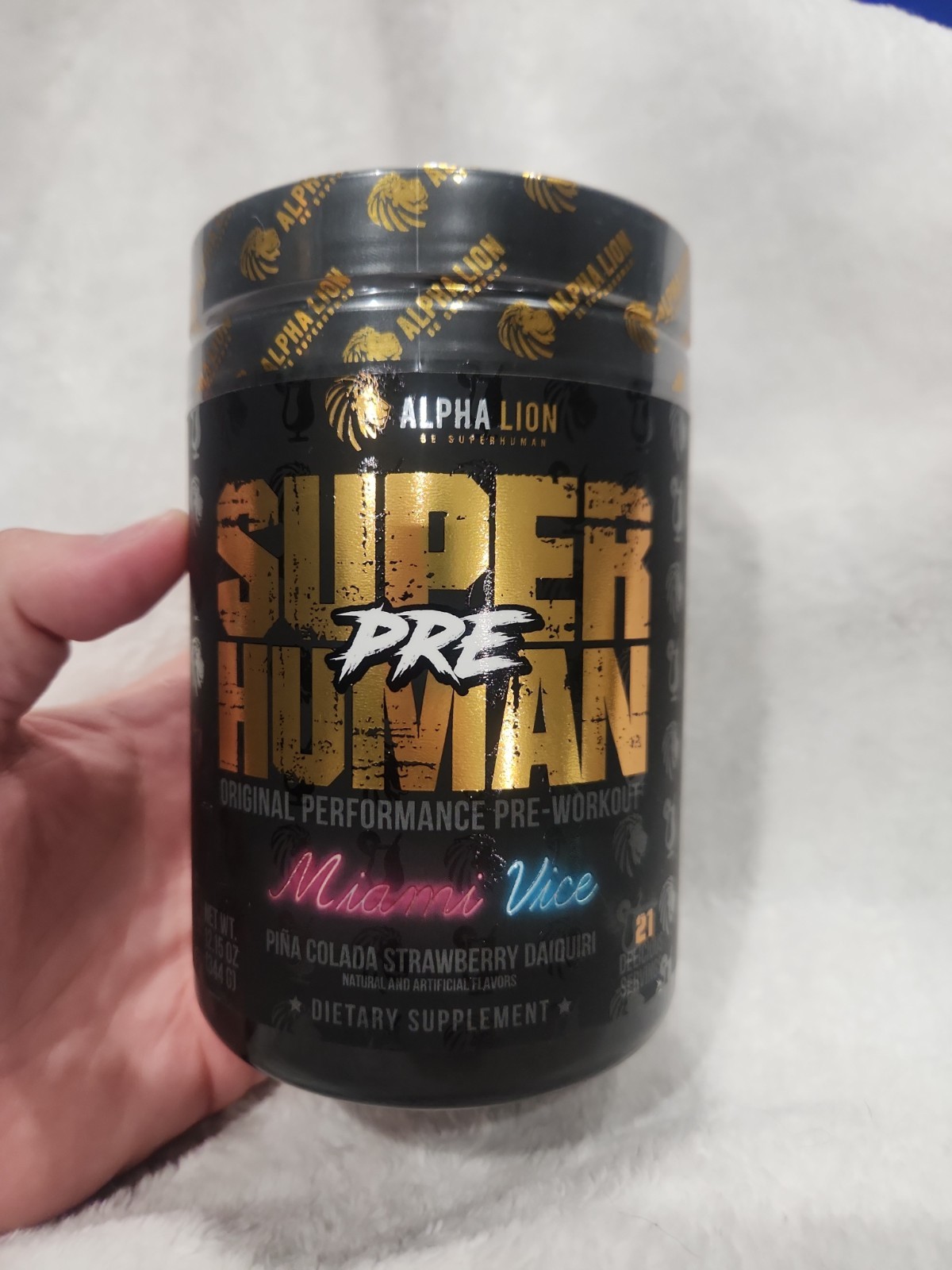 ALPHA LION SUPERHUMAN PRE Original Performance Pre-Workout 21 Serving Miami Vice