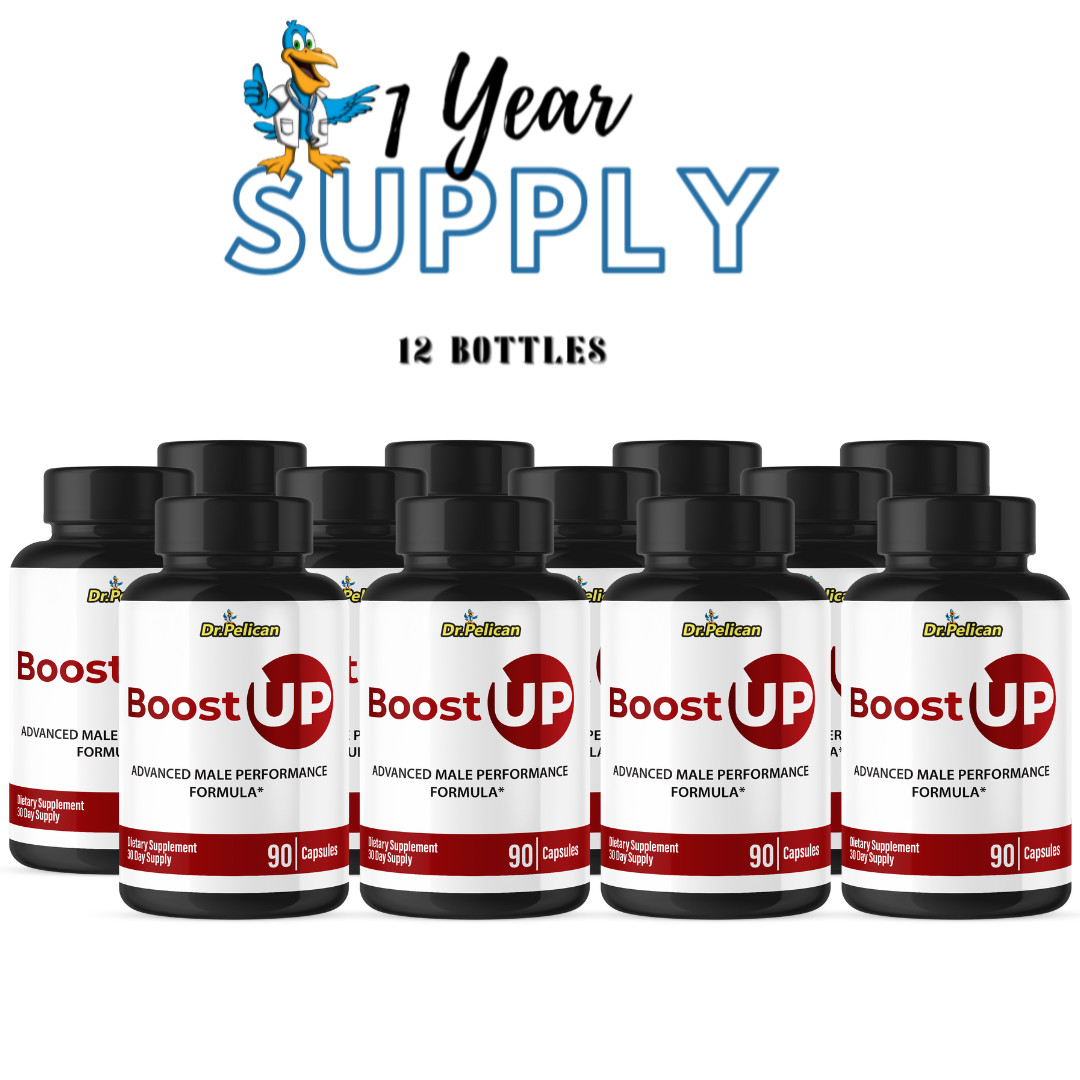 Boost Up- Bodybuilding & Men’s Health Support- 12 Bottles- 1080 Capsules