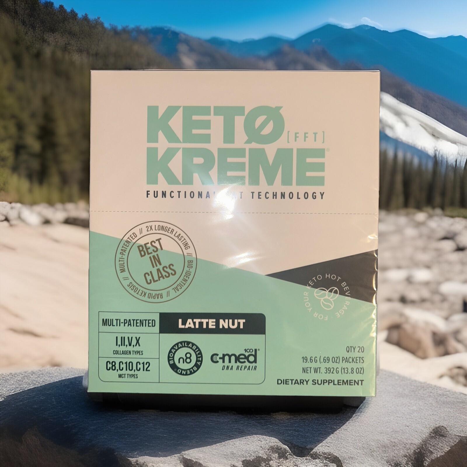 Pruvit Keto Kreme 20 Packets Flavor LATTE NUT Supplement Exp 03/2026