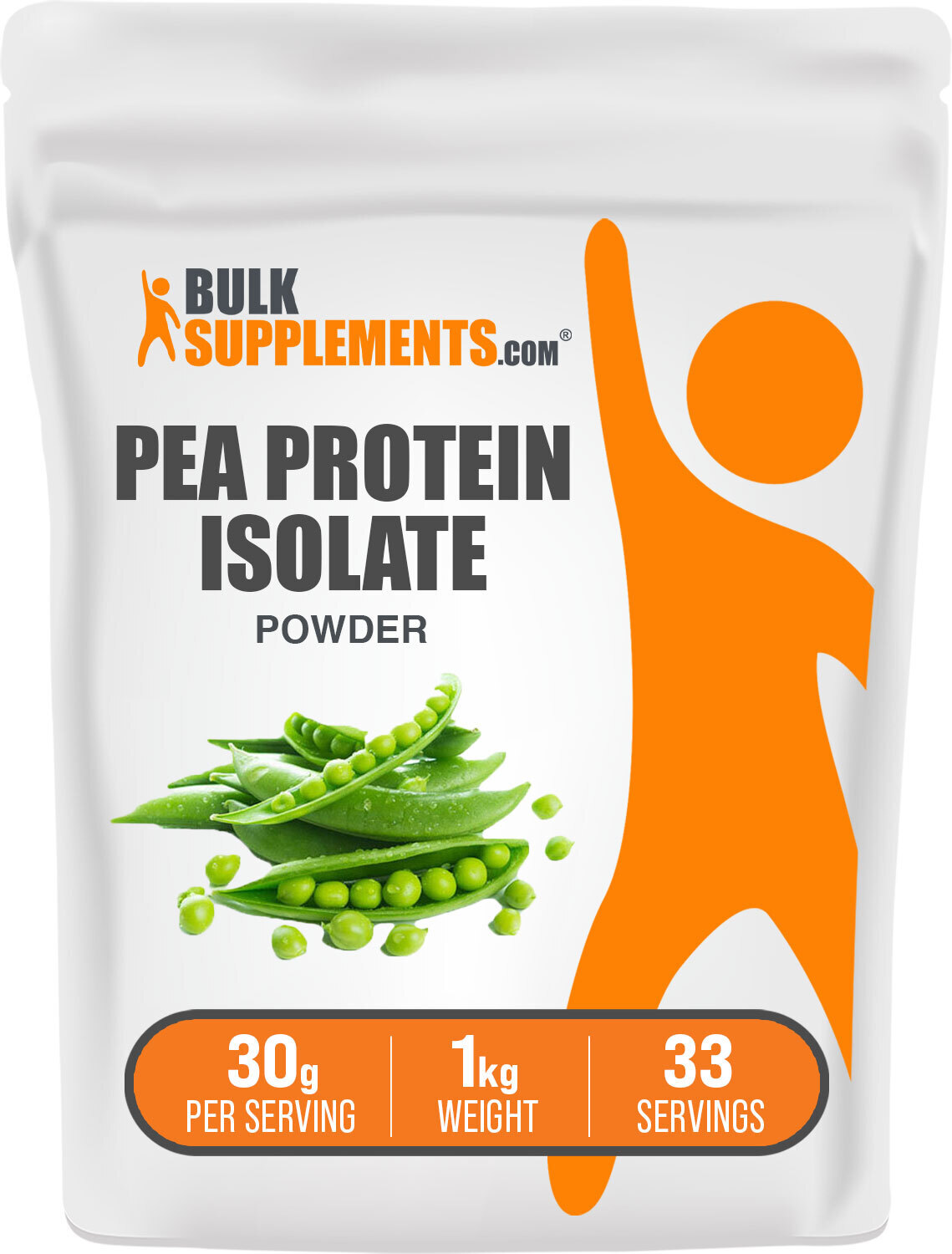 BulkSupplements Pea Protein Powder – Supports The Muscles – 30g Servings