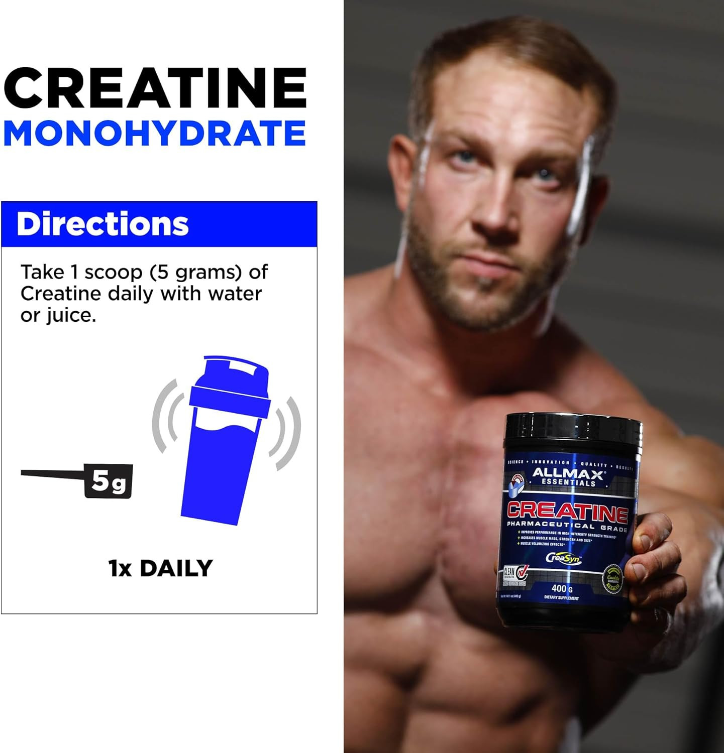Nutrition Creatine Monohydrate – Improves Performance & Training Intensity – …