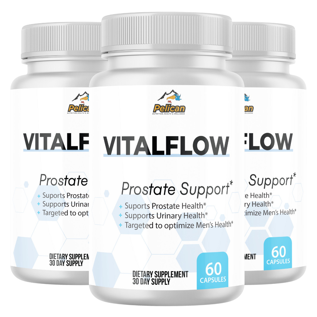VitalFlow- Support Supplement for Men – Urinary & Bladder Health-3 Bottles