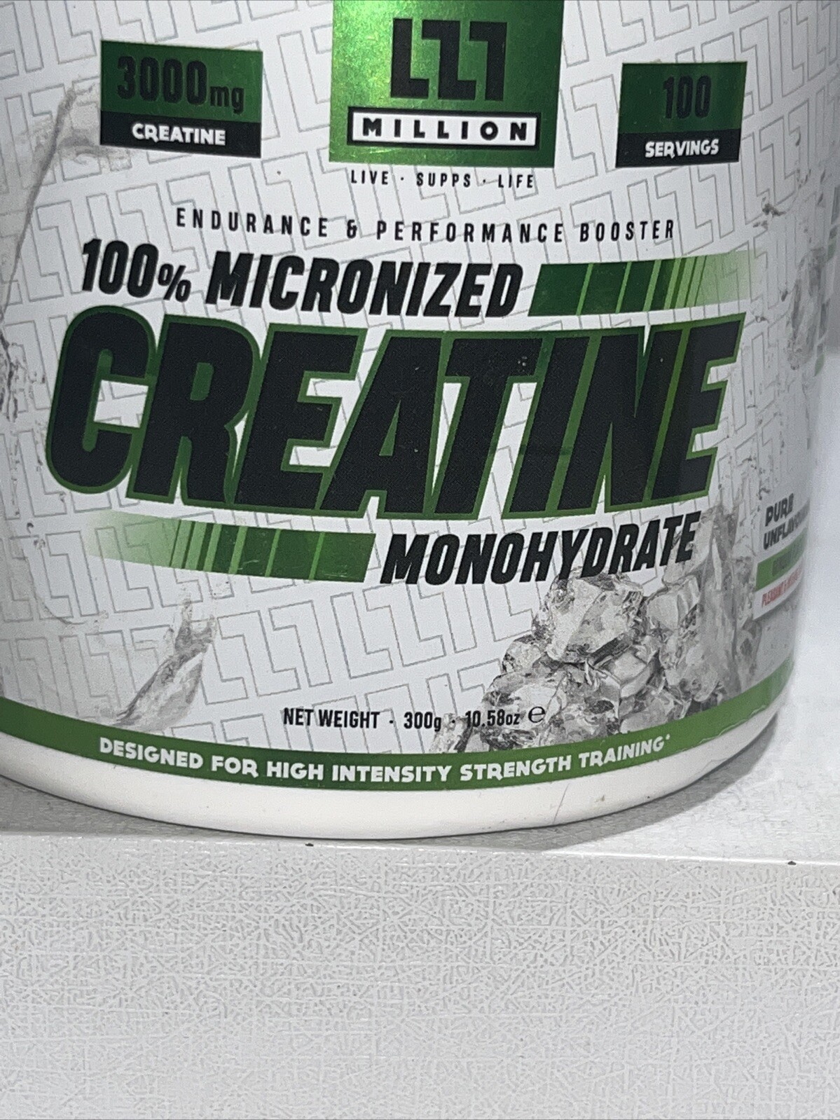 100% Micronized Creatine Unflavored 10.5oz Sealed 100 Servings