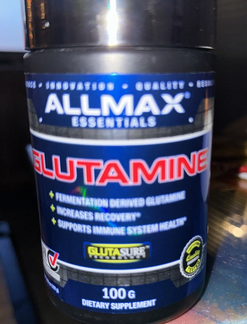 Essentials, Glutamine, 3.53 oz (100 g) Exp 05/26