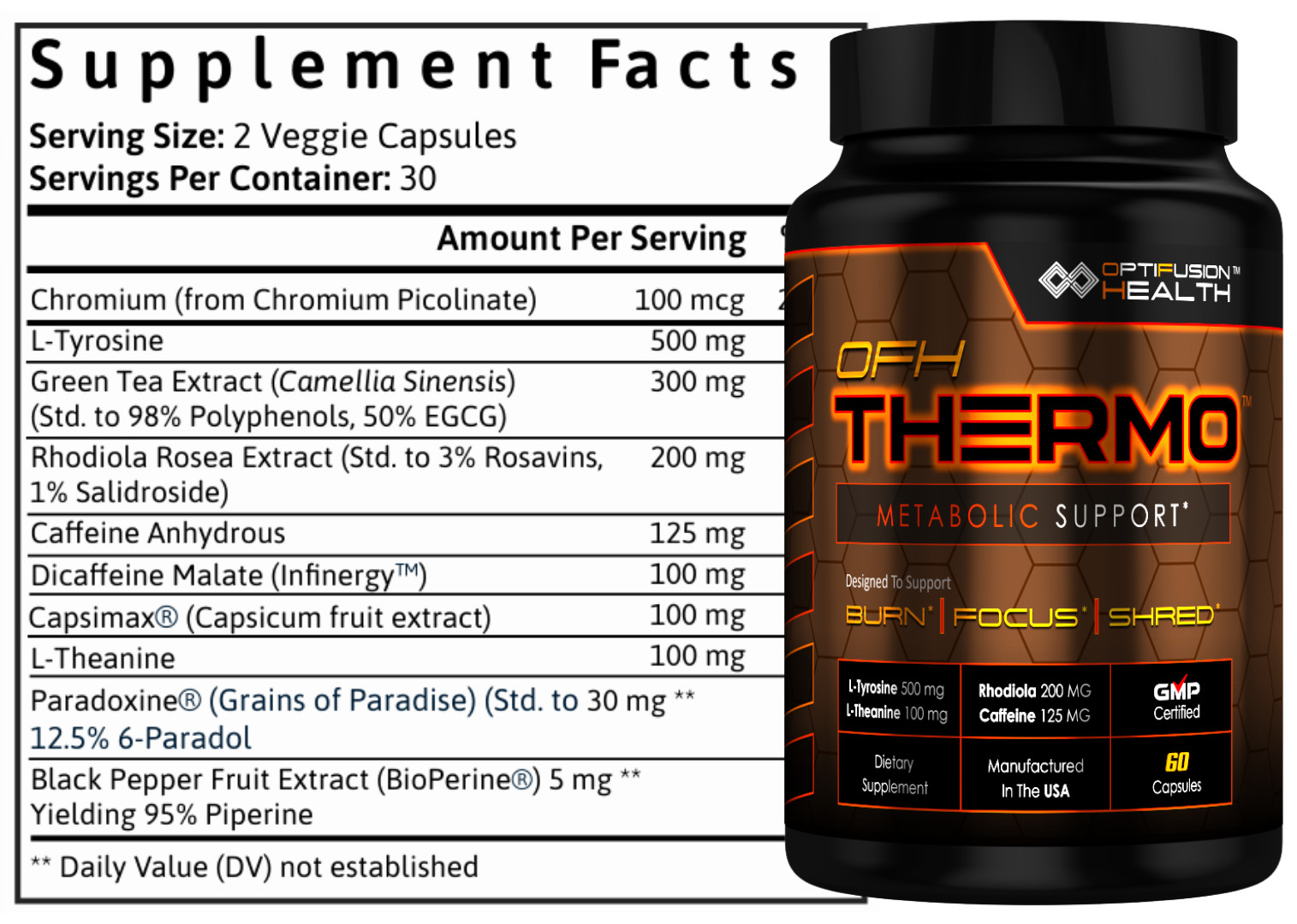 OFH Thermo Metabolic Support | Energy + Focus | Thermogenic Formula