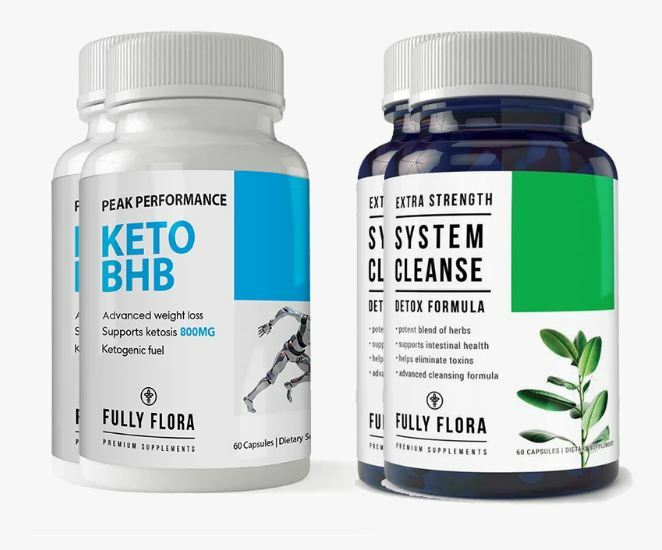 Keto BHB Weight Loss Caps & System Cleanse Pills Combo Pack Free Shipping
