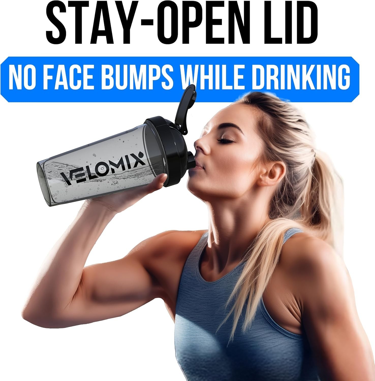 2 Pack 28oz Protein Shaker Bottle – Leakproof for Protein & Pre-Workout