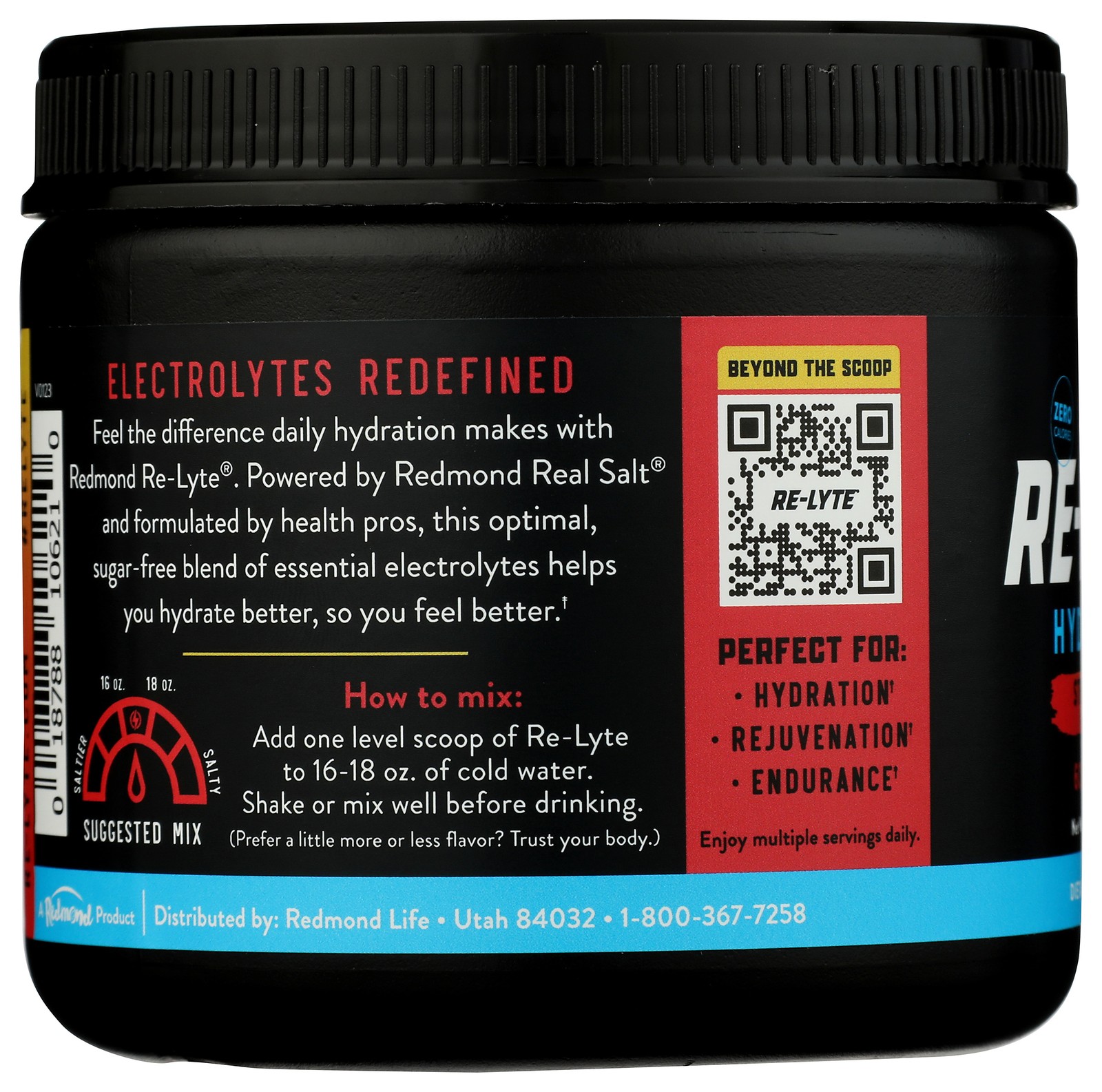 Re-Lyte Hydration Electrolyte Drink Mix Strawberry Lemonade 60 Servings 6 Pack