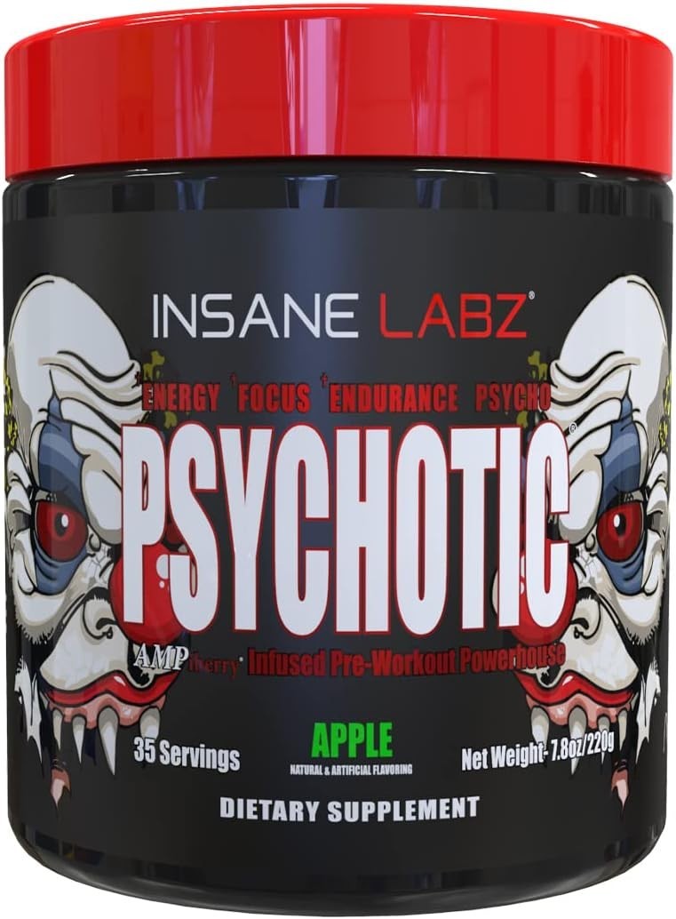 Insane Labz PSY-CHO-TIC Pre-Workout Powerhouse Energy Focus Pumps 35 Serving New