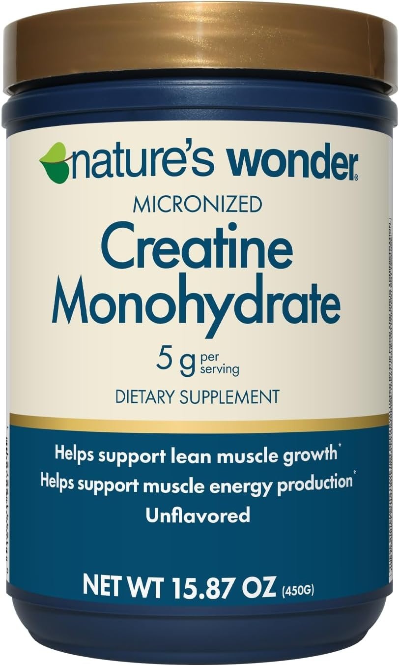 Micronized Creatine Monohydrate Powder – 450g, 90 Servings – Unflavored