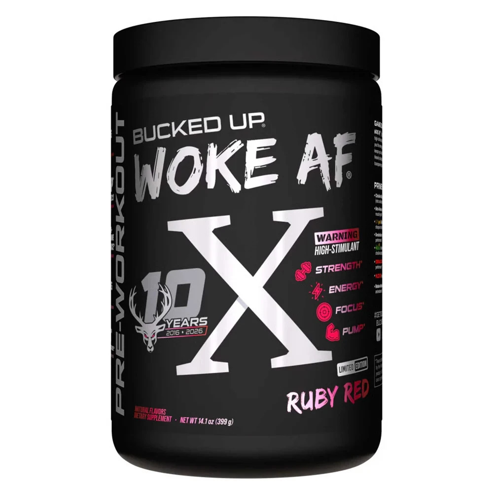 BUCKED UP WOKE AF X 10 Year Anniversary PRE-WORKOUT Energy Pump Focus 30 Serving