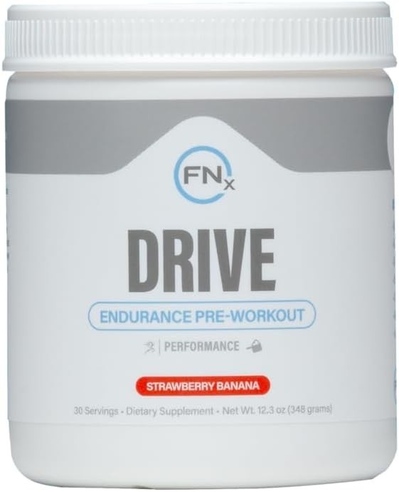 Drive Endurance Pre-Workout Strawberry Banana 12.3oz Creatine Energy NO Crash