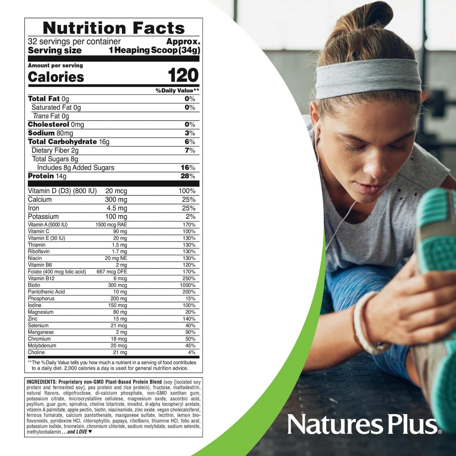 Naturesplus Spiru-Tein Banana – 2.4 Lb Pack Of 2 – Plant-Based Protein Shake –