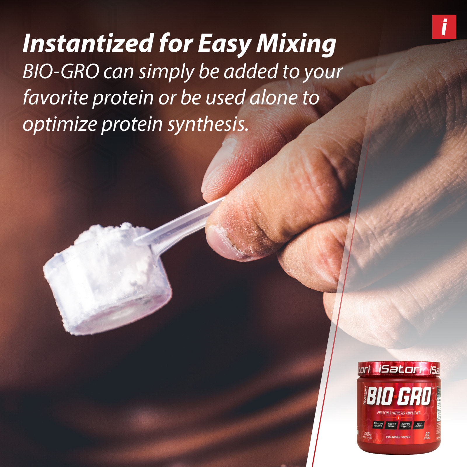 BIO-GRO Protein Muscle, Strength & Recovery – Unflavored / 60 Servings
