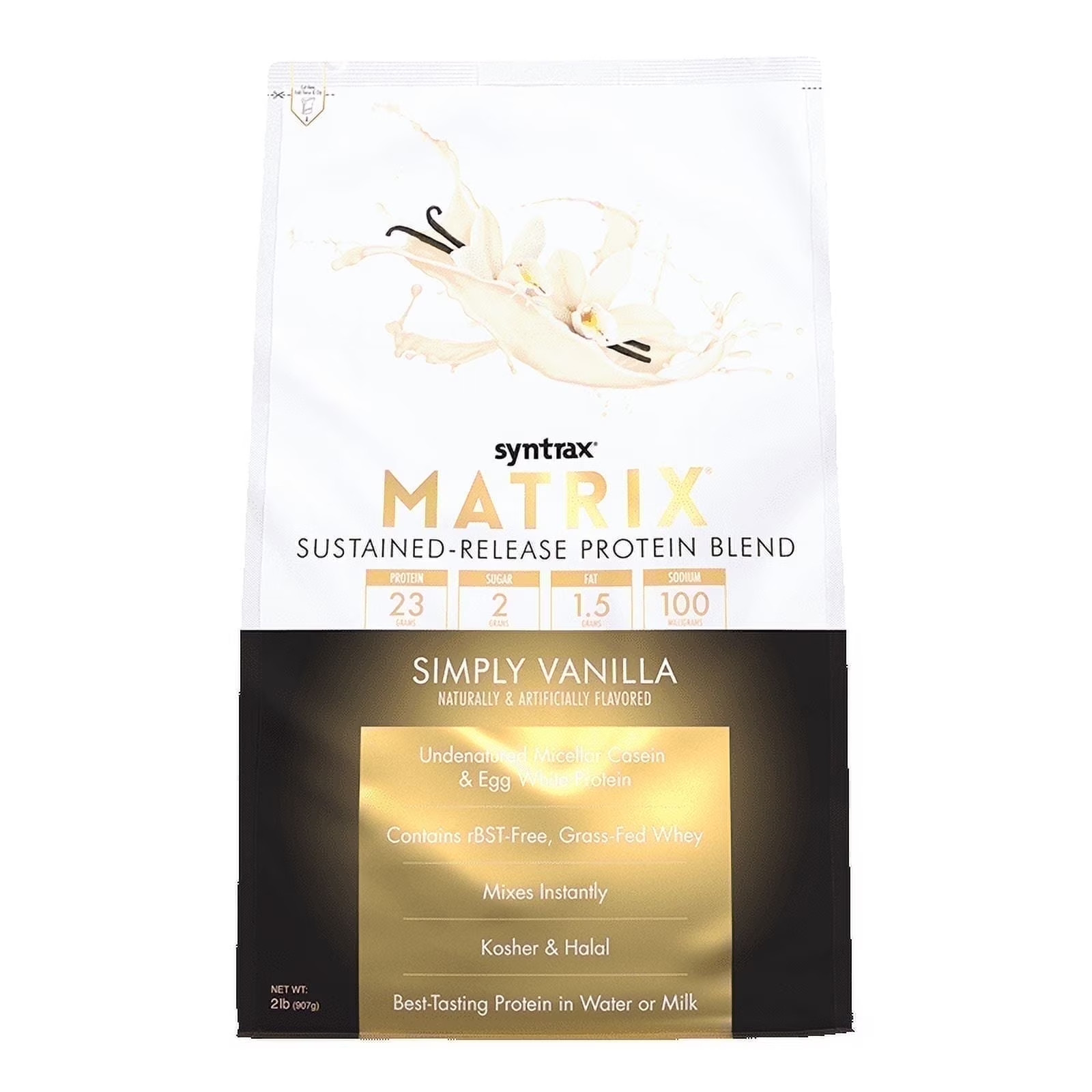 Matrix Peanut Butter Cookie Sustained‑Release Protein Powder Blend 2 Lb with Rea