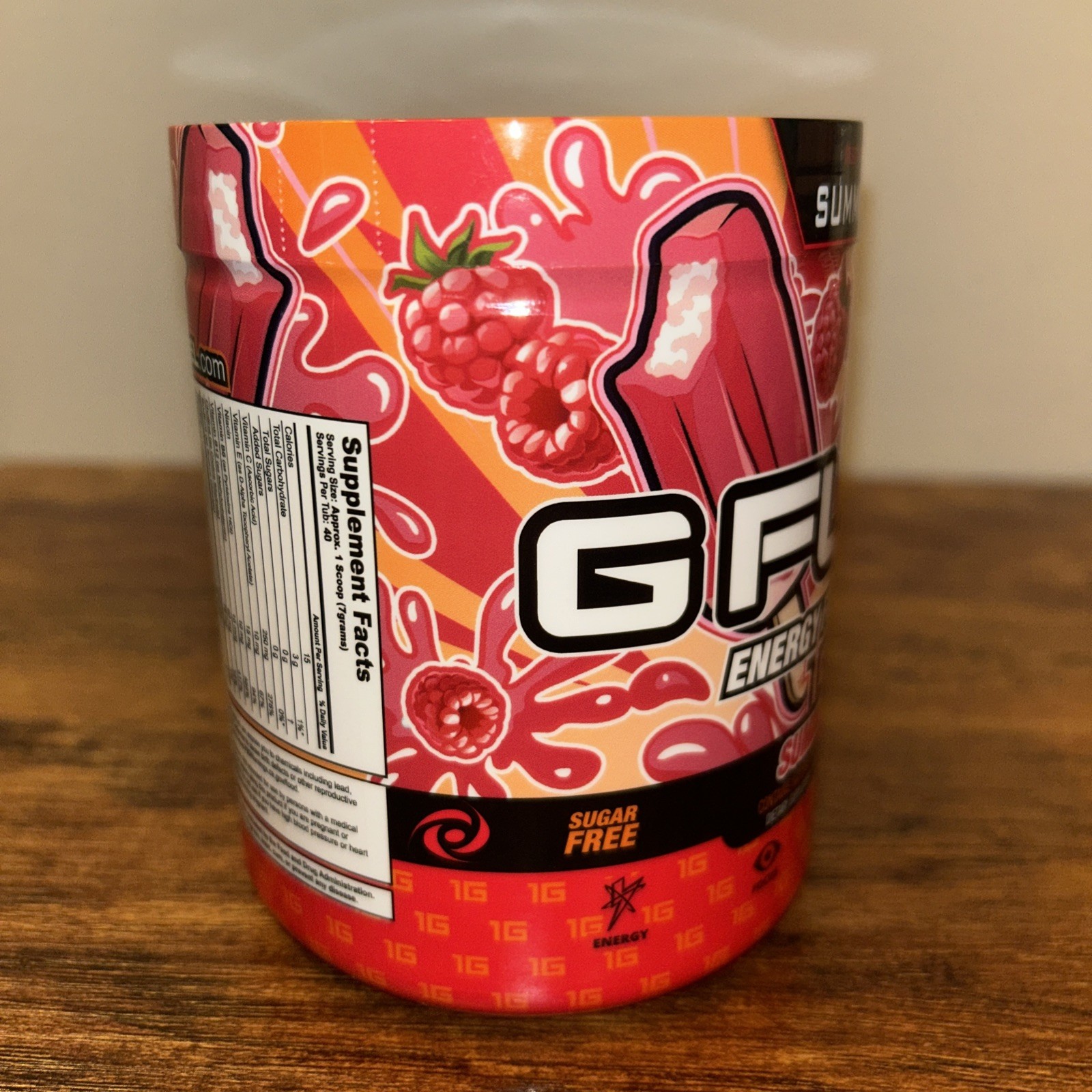 G FUEL Summit1G Raspberry Creamsicle Energy Formula – 40 Servings – Exp. 2028