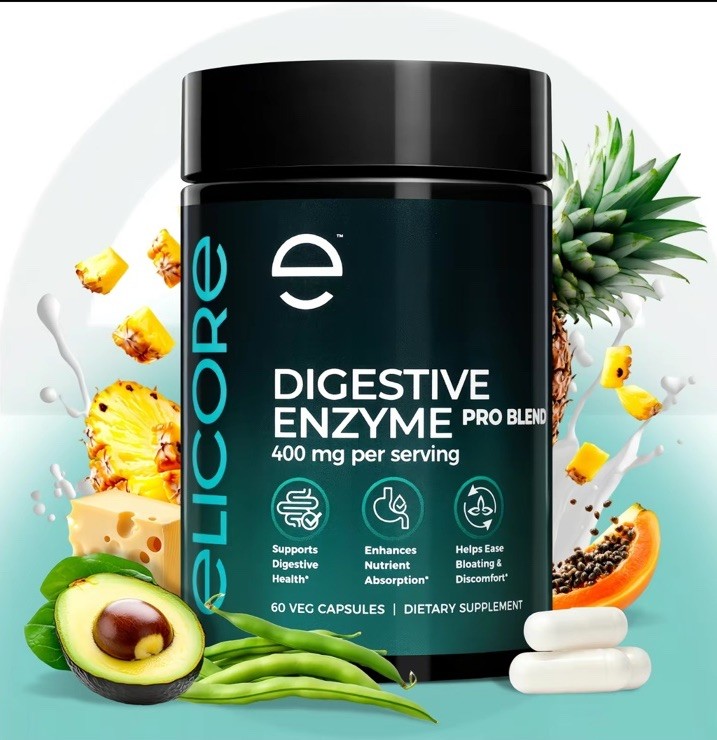 Premium Digestive Enzyme Pro Blend with Bromelain & Papaya Enzyme Exp 7/26