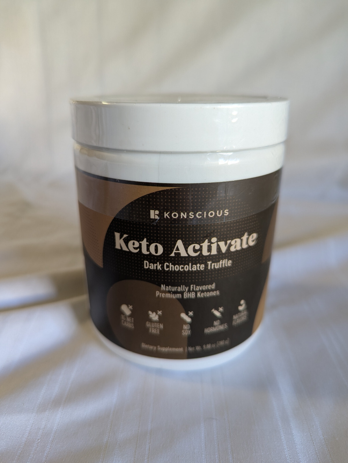 Konscious Keto Activate Dark Chocolate Truffle Premium BHB Ketones sealed 9/26
