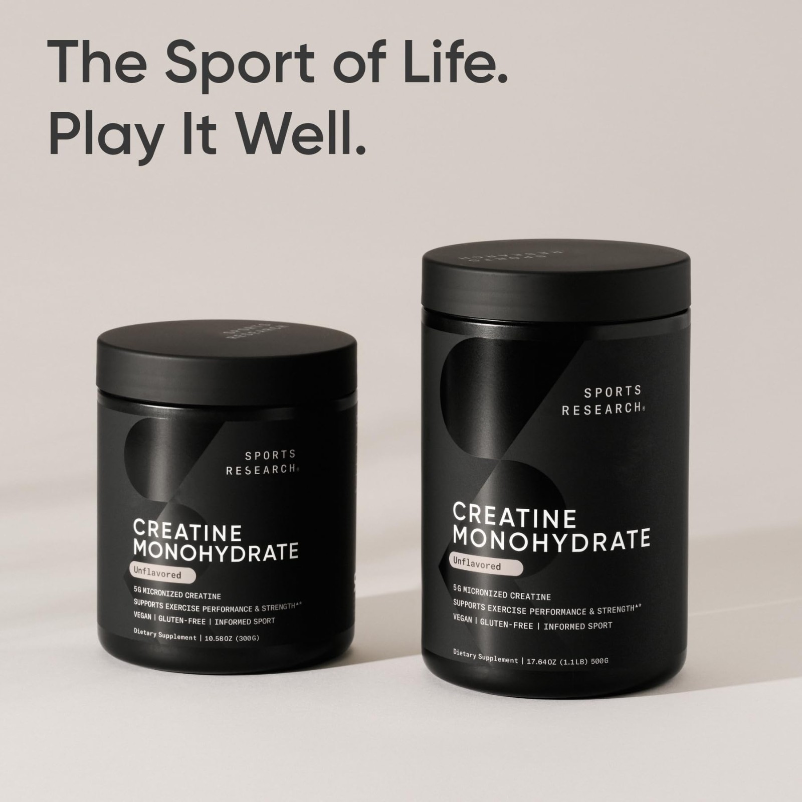 Creatine Monohydrate Powder 5g – Unflavored, 100 Servings | Micronized for Muscl