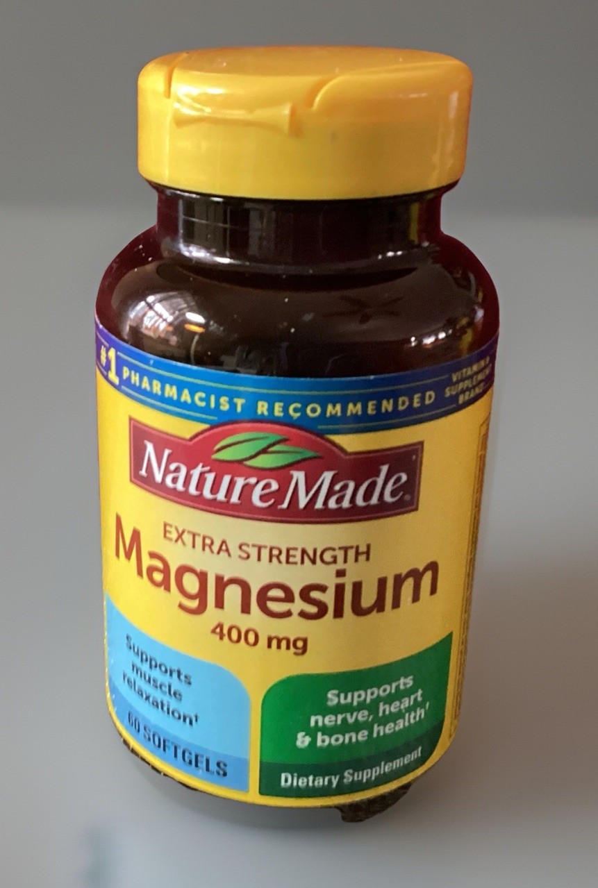 Nature Made Extra Strength Magnesium 400 mg Muscle, Nerve 60 Softgels