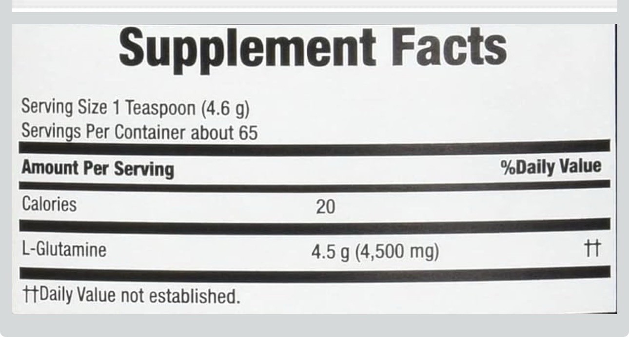Body Fortress 100% Pure Glutamine Powder, 300g Jar (1ct), Nutrient Replenishment