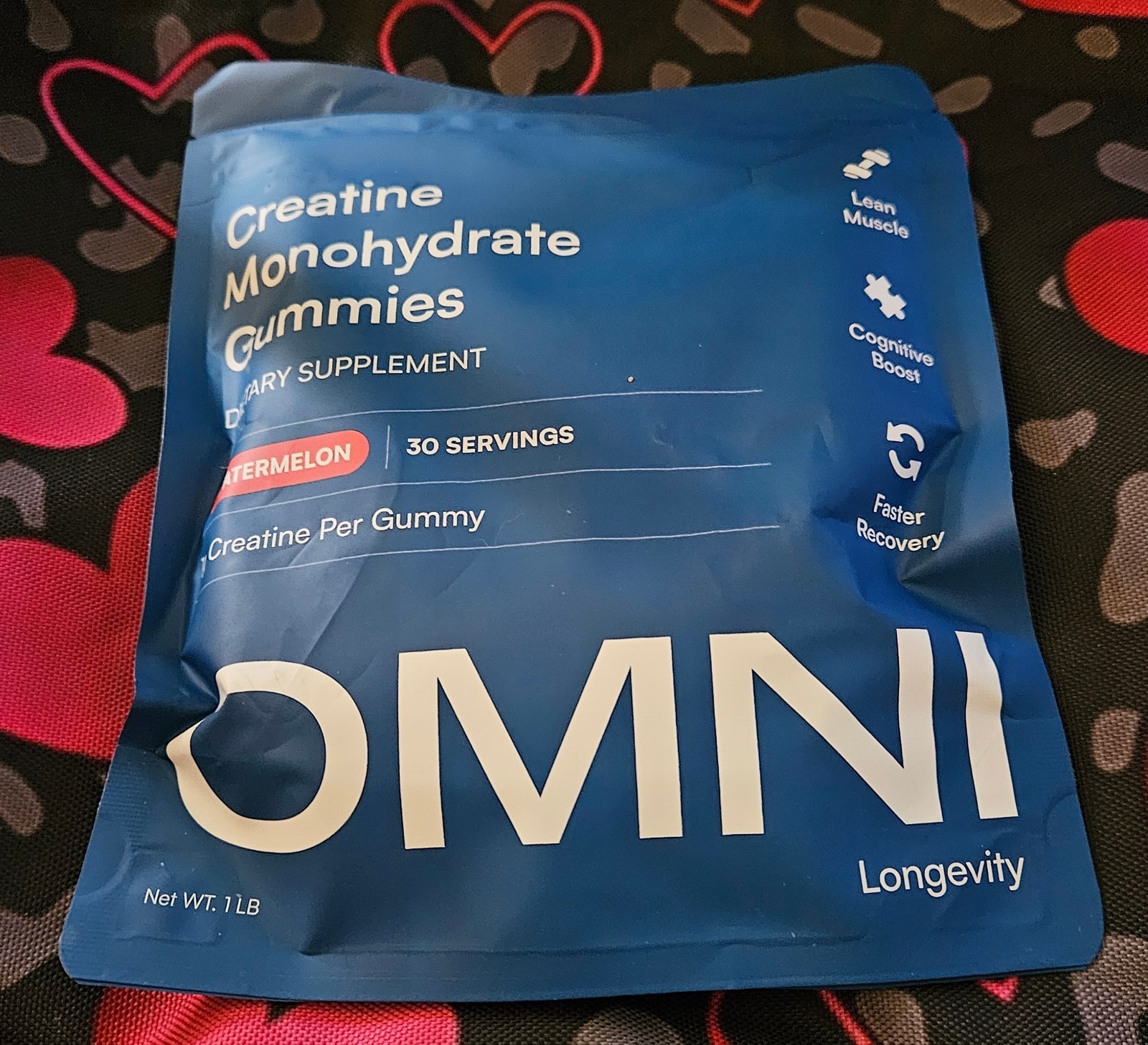 Creatine Monohydrate Gummy Watermelon, 30 Servings Exp 11/2027 NET WT 1LB