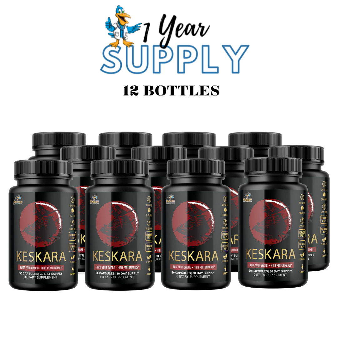 Keskara- Bodybuilding & Men’s Health Support- 12 Bottles- 1080 Capsules