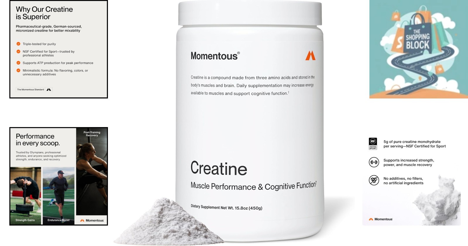 Creatine Monohydrate Powder – 90 Servings, Unflavored, Gluten-Free