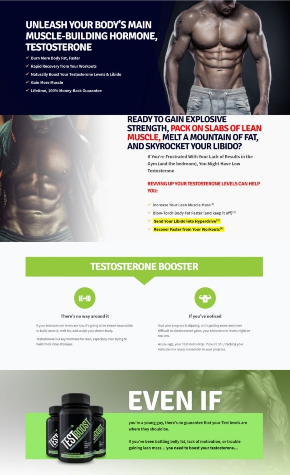TEST BOOSTMax Build Muscle Support New Men Fat Weight Brand New Sealed Loss