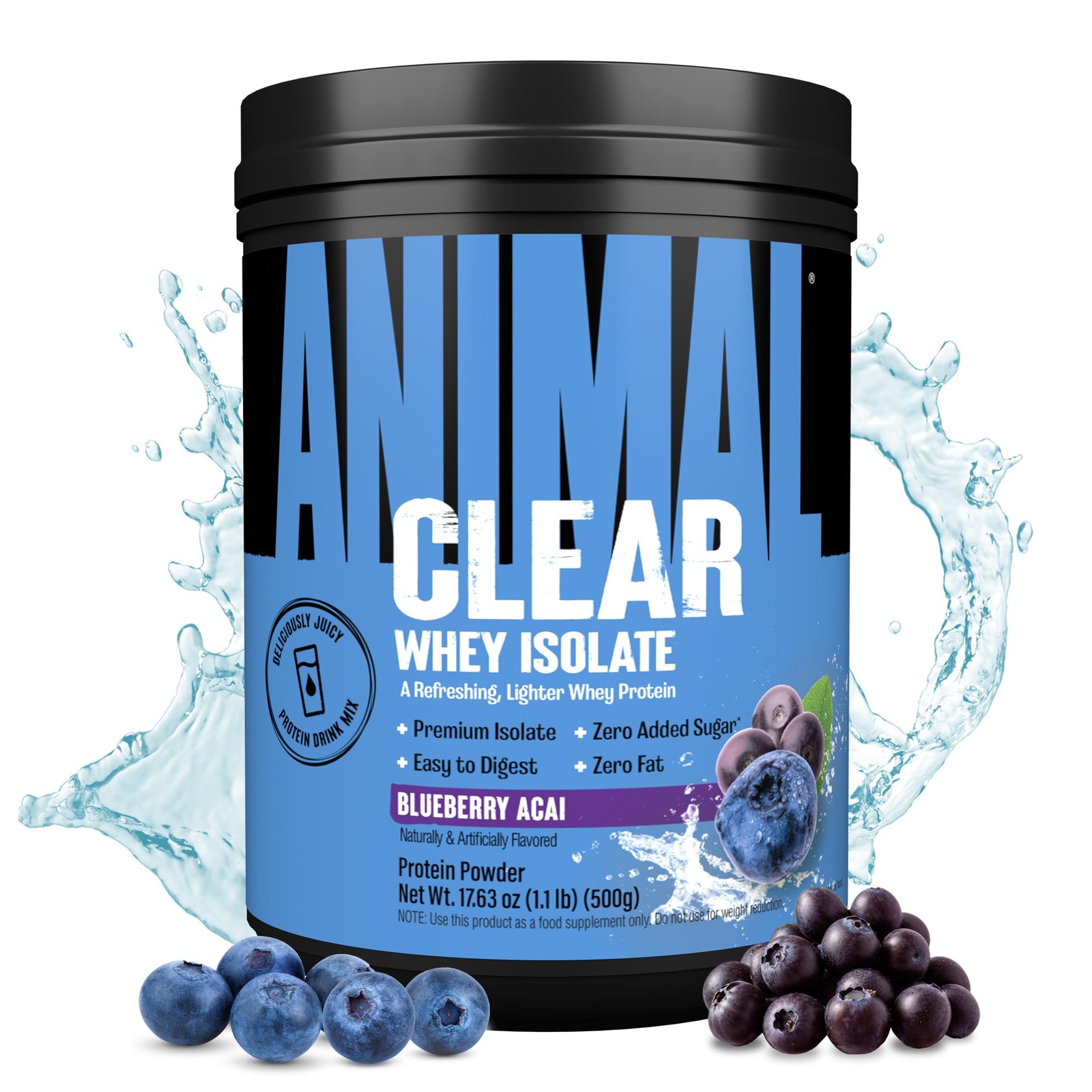Clear Whey Isolate Protein Powder – Easy to Digest and 1.1 Pound (Pack of 1)