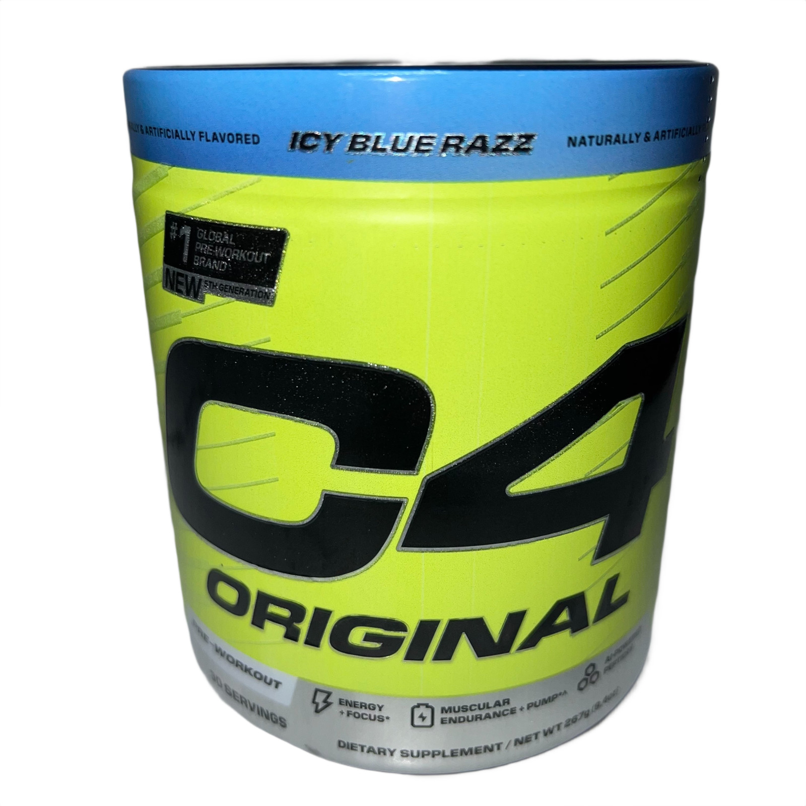 C4 Original Pre-Workout Icy Blue Razz 9.4 oz BB 08/2026 New