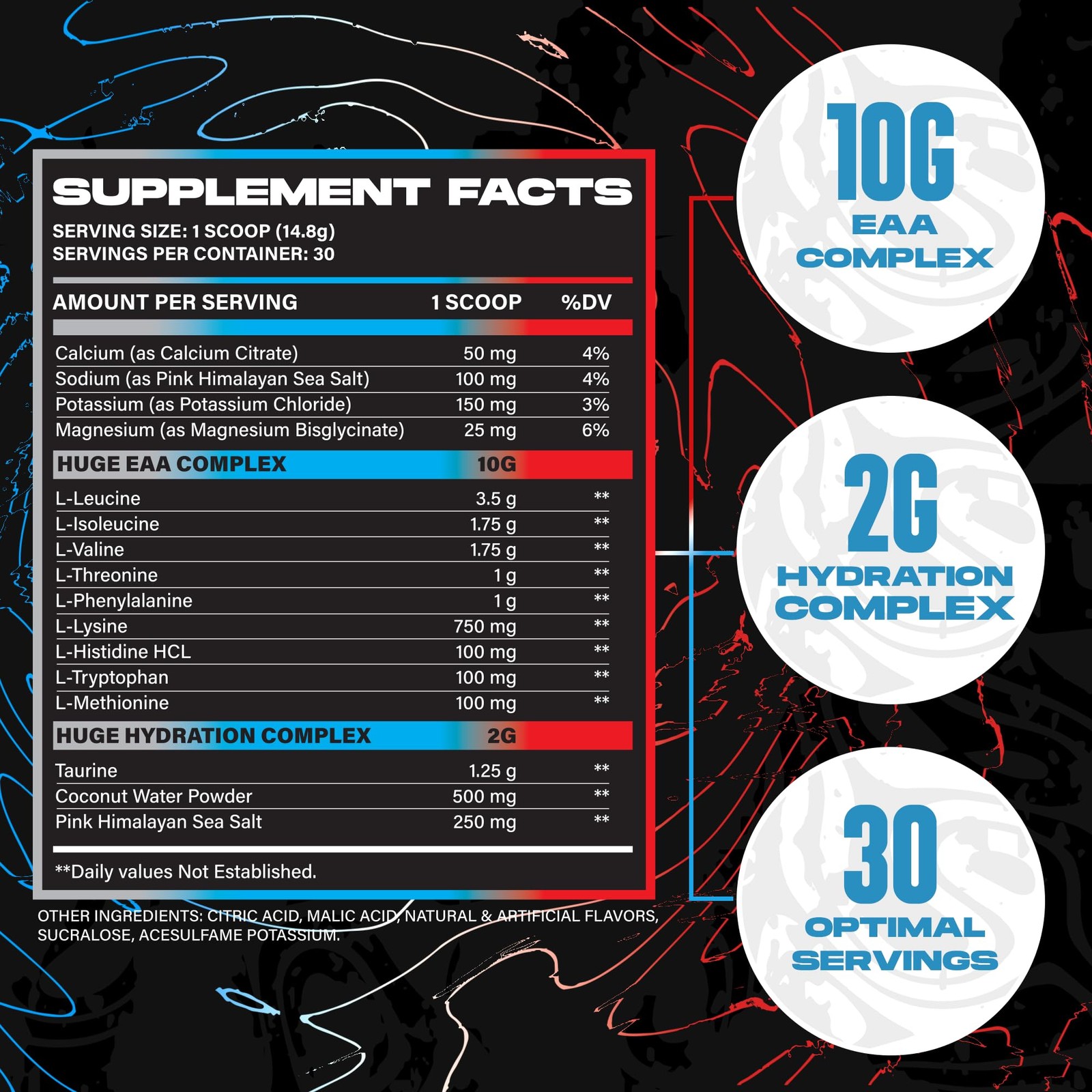 Huge EAA + Hydration, Essential Amino Acids Powder, EAAs & BCAAs, Intra & Pos…
