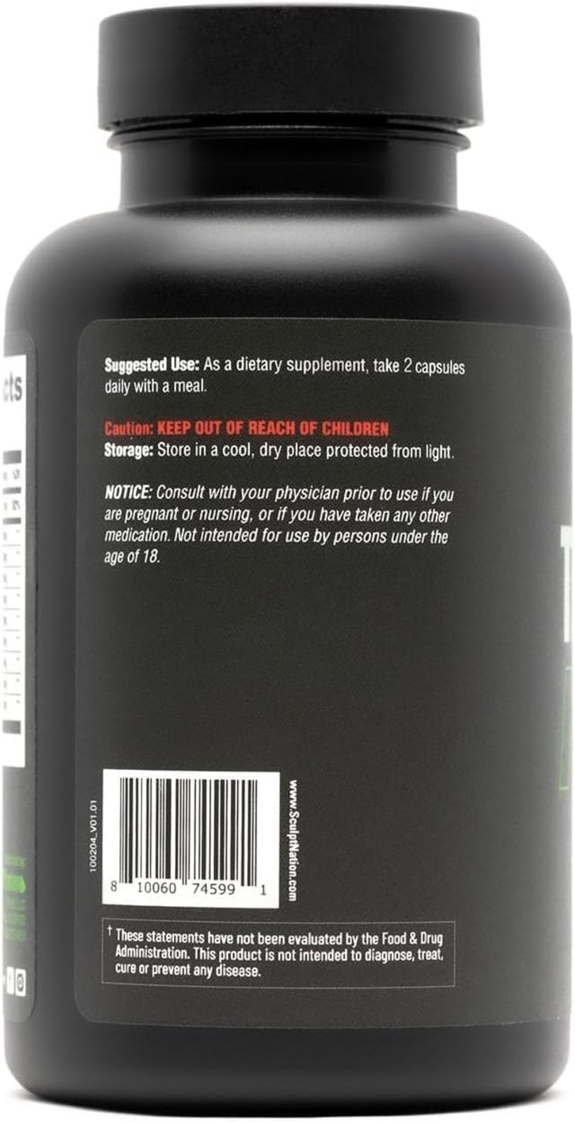 Sculpt by Nation Shred V Test Boost Max -Testosterone Supplement for Men EXP2028