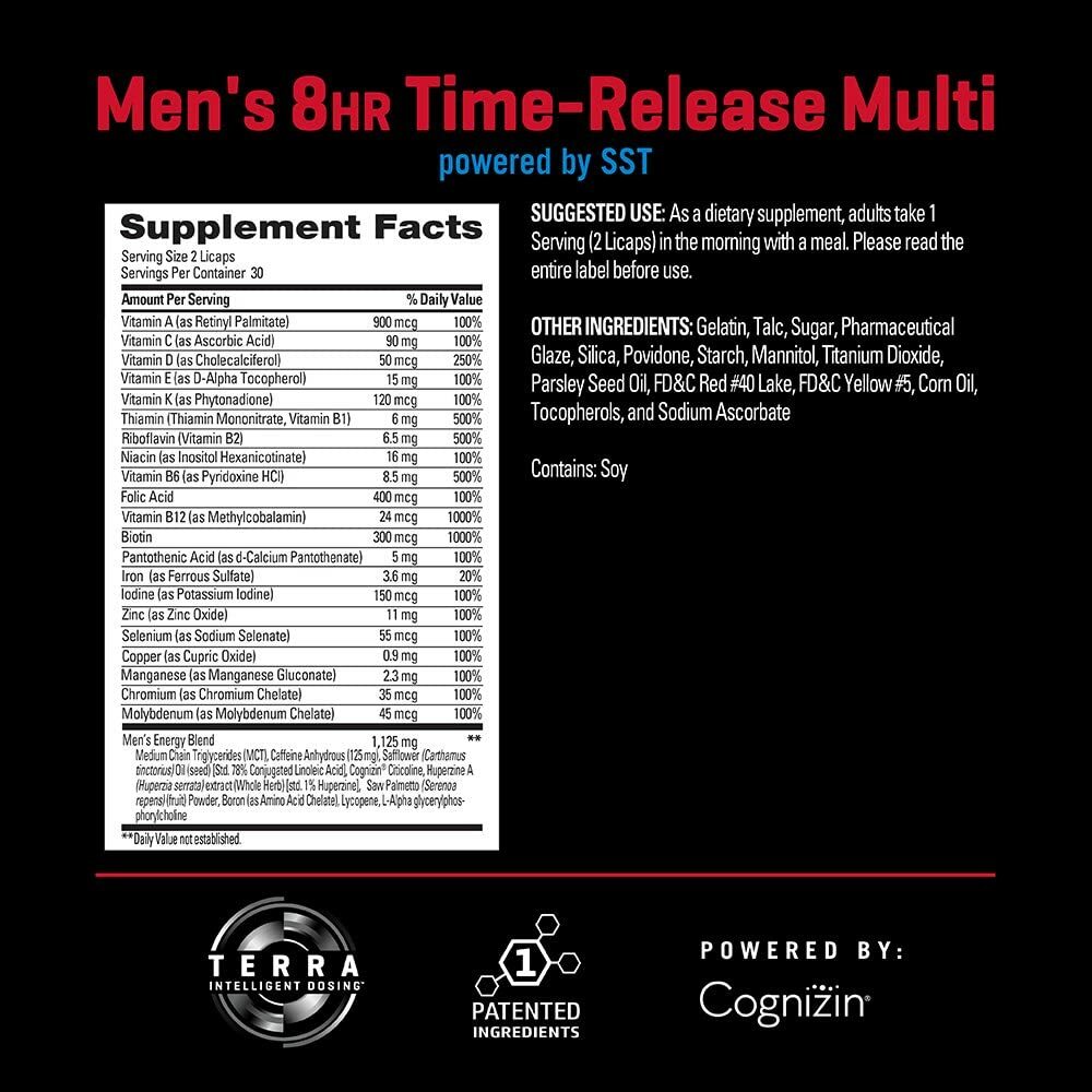 PERFORMIX Men’s 8HR Time-Release Multi Powered by SST, Performance FREE SHIP