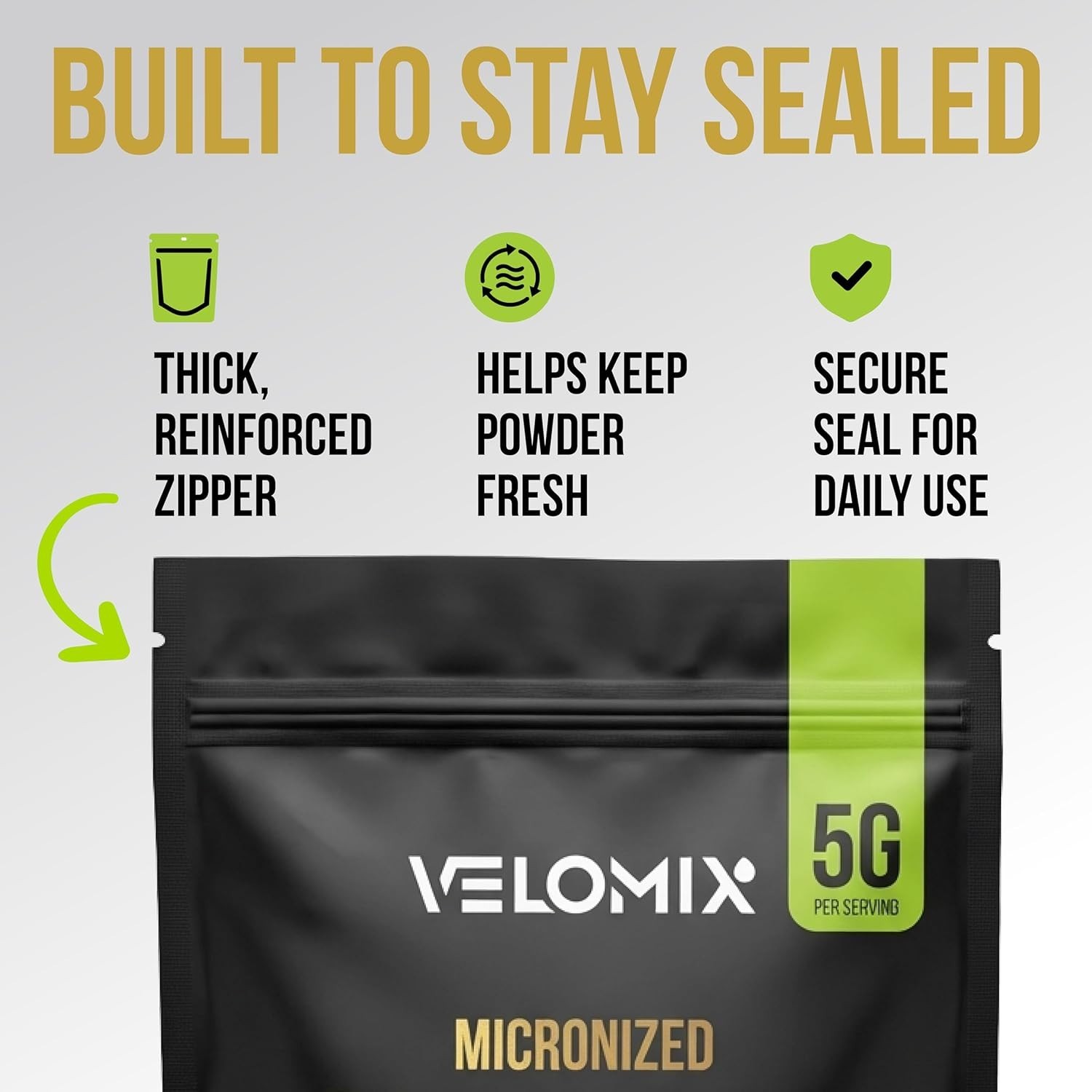 Unflavored Micronized Creatine 5000mg – Easy Mixing for Muscle Growth & Recovery