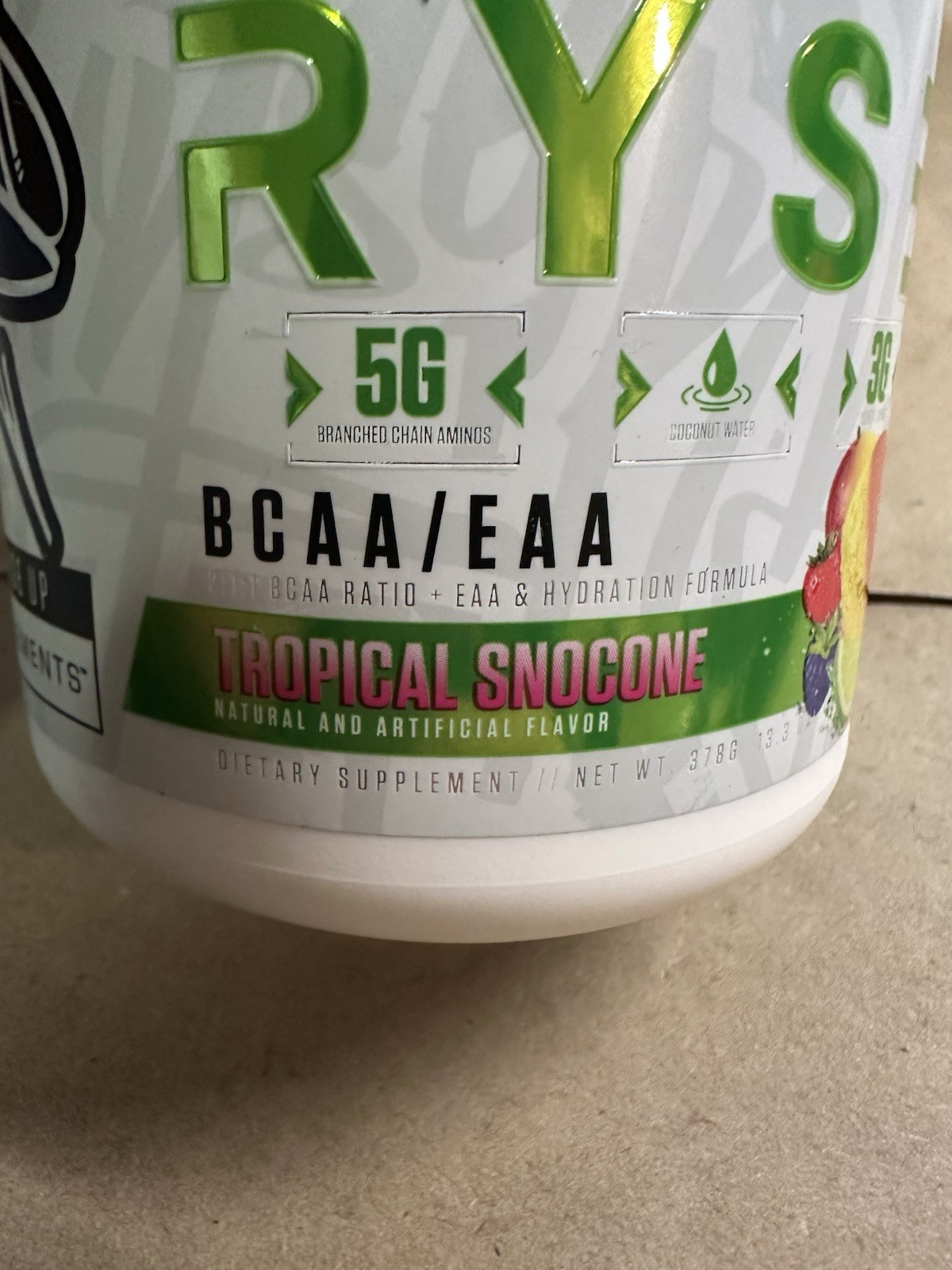 Ryse BCAA/EAA, Tropical Snow Cone ￼, 13.1 oz (372 g)