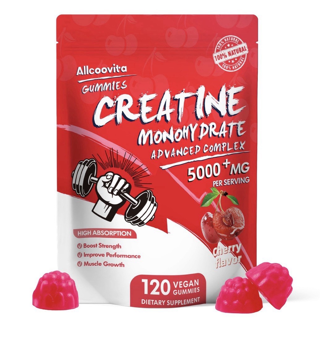 Allcoovita Creatine Monohydrate Gummies 5g