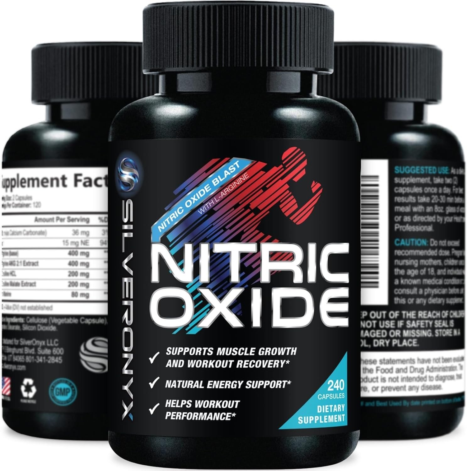 Nitric Oxide Booster 3X Strength L-Arginine Citrulline Alanine Caps