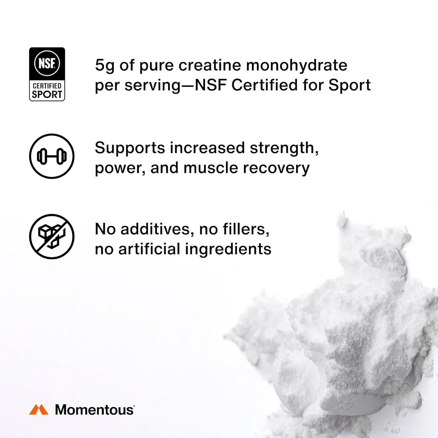 Creatine Monohydrate Powder Supplement for Strength Muscle Building Creatine