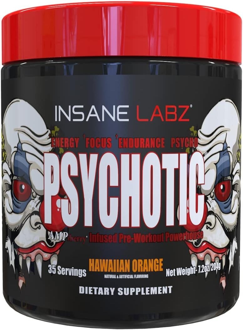Insane Labz PSY-CHO-TIC Pre-Workout Powerhouse Energy Focus Pumps 35 Serving New