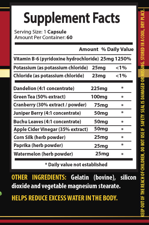 Antioxidant acai supplement – WATER AWAY PILLS 3B – green tea diet pills